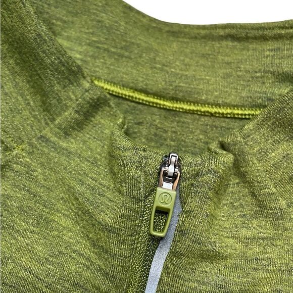 LULULEMON Men's Surge Warm Half Zip Green Size XL - Picture 4 of 9